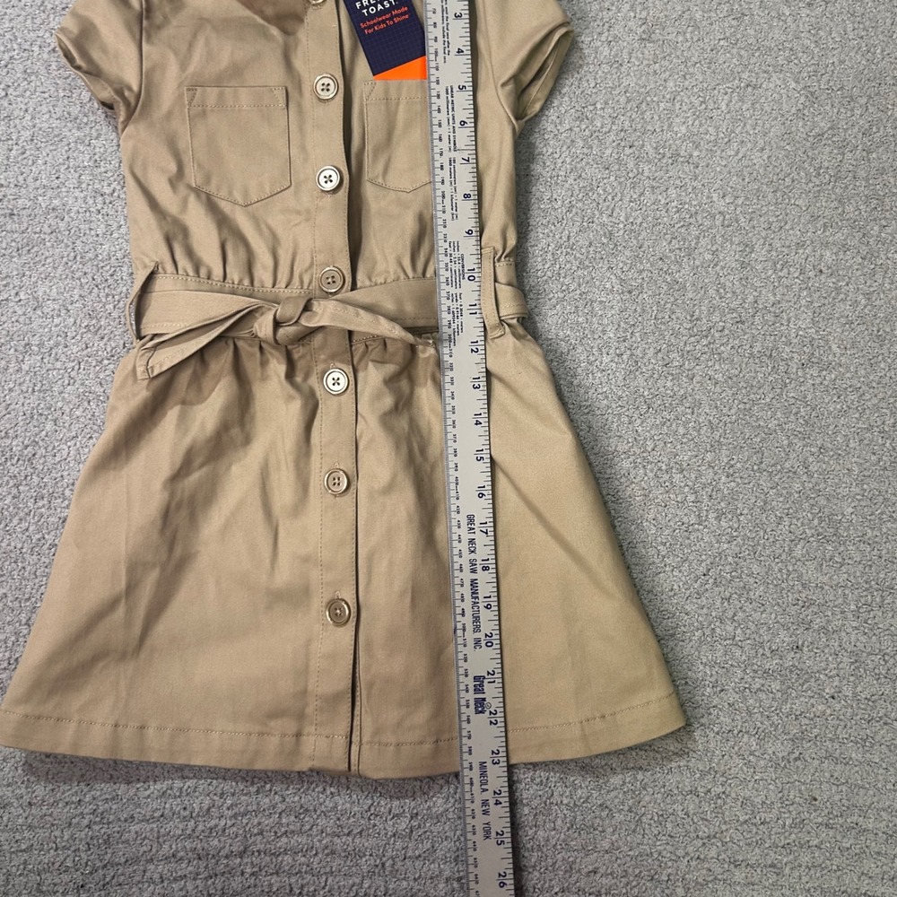 French Toast Safari Dress Size 5 Khaki Tan Utility Academia School Uniform NWT - Picture 5 of 7
